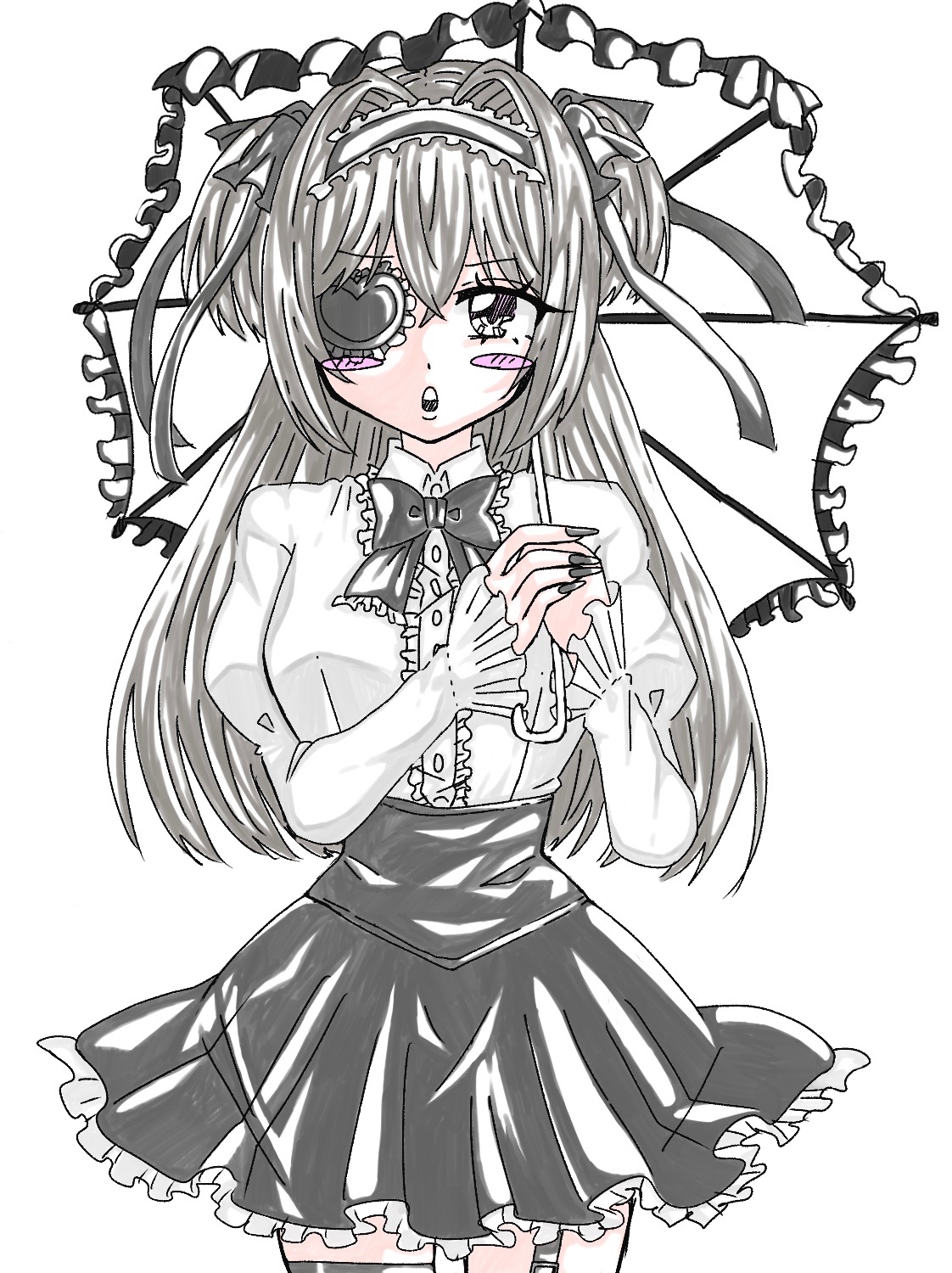 日傘の女の子